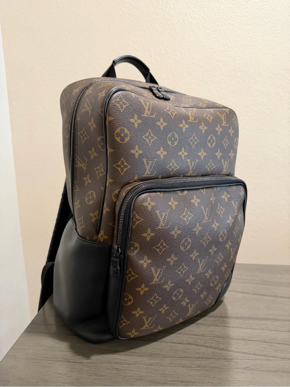 Louis Vuitton Monogram Canvas Brown / Gold Backpack